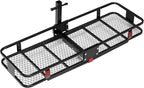 VEVOR 60"x20"x6", Hitch Cargo Carrier, 500 lbs Capacity Hitch Cargo Carrier with Cargo Net & Waterproof Cargo Bag, Folding Hitch Mount Cargo Carrier with Hitch Lock for 2" Receiver, Fit for SUVs