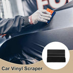 HARFINGTON 10pcs Car Vinyl Scraper 4inch Vinyl Squeegee Felt Edge Squeegee Tool for Car Window Tint Wallpaper Decal Sticker Installation Crafts Car Wrap Paste, Black