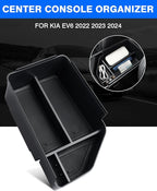 Autorder Center Console Organizer for 2022 2023 2024 2025 Kia EV6 Accessories Armrest Storage Box Secondary Insert Tray with Anti-slip Mat