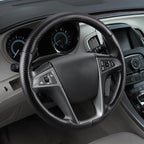 Steering Wheel Cover for Chevy Equinox 2010-2017/ GMC Terrain 2010-2017/ Buick Lacrosse 2010-2015/ Regal 2011-2013 Steering Wheel Accessories for Chevrolet (Matte Black)