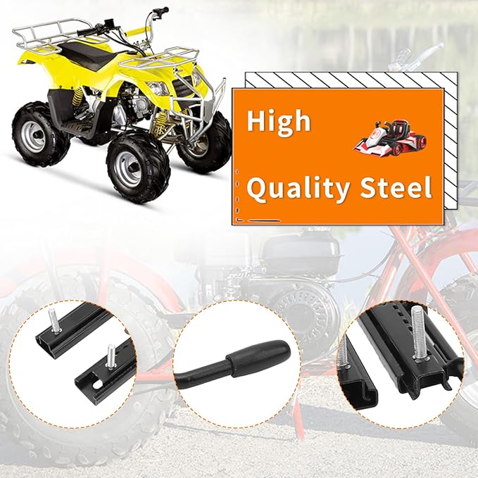 Adjustable Seat Slider, Seat Slider Track, Universal Seat Base Sliders, For Go Kart Four Wheel Off Road UTV, Seat Modification for RVs, Boats and Trucks