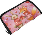 Car Tissue Holder Car Visor Organizer Tissue Box Holder for Car Sun Visor Organizer with Car Vehicle Accessories Essentials Interior for Women Men Valentines Fox Bunny Hearts Pink