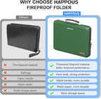 Fireproof Document Box, Expanding File Organizer with 13 Pockets, Portable Fireproof File Box Hard-Shell Document Organizer S