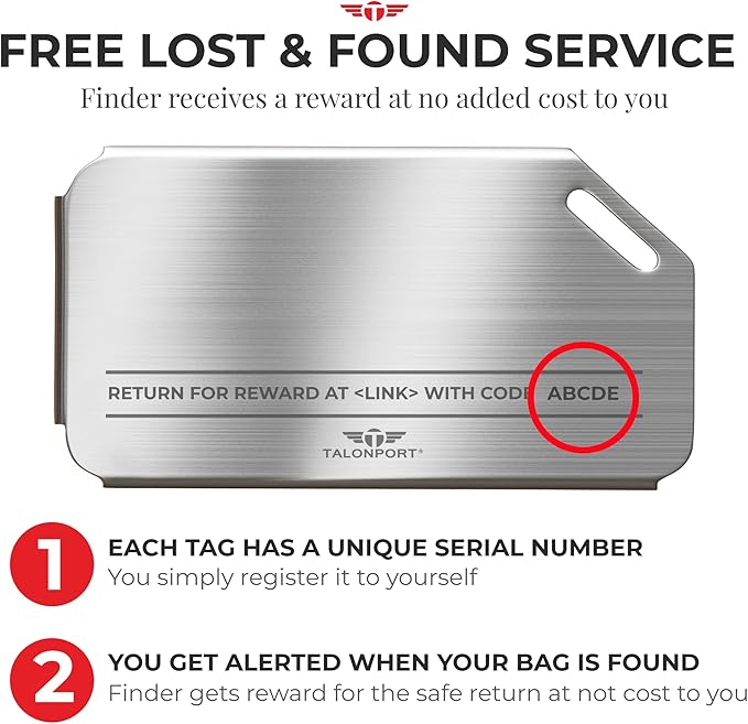 Original Indestructible Luggage Tags for Travel Stand Out with Stainless Steel Privacy Personalized Luggage Tags with Free Sm