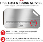 Original Indestructible Luggage Tags for Travel Stand Out with Stainless Steel Privacy Personalized Luggage Tags with Free Sm