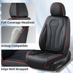 Coverado Automotive Seat Covers, Leather Seat Covers Front Seat, Black Car Seat Covers, Luxury Car Seat Covers, Seat Cushion,