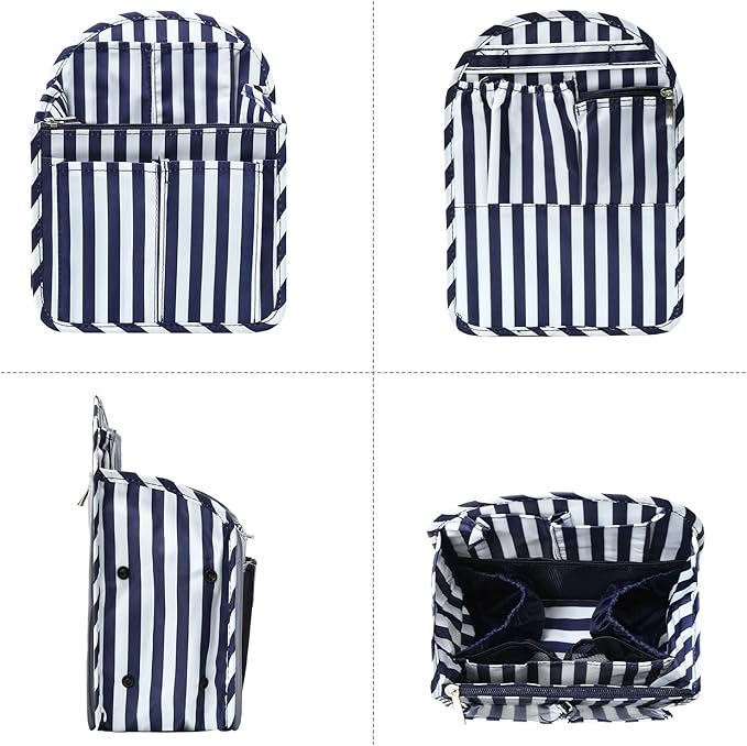 Surblue Backpack Organizer Insert Liner Hanging Travel Rucksack Purse and Handbag Insert Pocket, High-capacity Divider Foldab