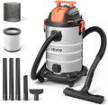 VEVOR Shop Vac, 8 Gallon Wet Dry Shop Vacuum, 6 Peak HP with One-Button Self-Cleaning, Dual-Filter, 900W Input Power, 1.25in 