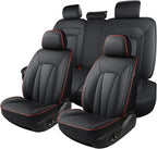 Car Seat Covers Full Set,Waterproof and Breathable Luxury Leather Seat Covers,Non-Slip Driver Seat Cushion,Automotive Seat Pr