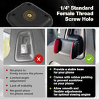 BestEvMod Seat Back Second Row Anchor 1/4 Screw Mount Phone Holder Tablet Mag Safe Compatible with 2022-2025 2026 Rivian R1T&R1S Backseat fits All Phones&Android 360° Adjustable (Phone Holder)