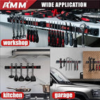 AMM 8PCS Magnetic Tool Holder Strip, 12" Heavy Duty Tool Organizer Magnetic Strip with Mounting Screws, Tool Magnet Bar for T