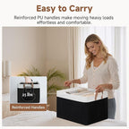 StorageWorks Storage Bins, Fabric Storage Bins for Shelves, Extra Large Storage Baskets with Metal Frame, Closet Baskets and 
