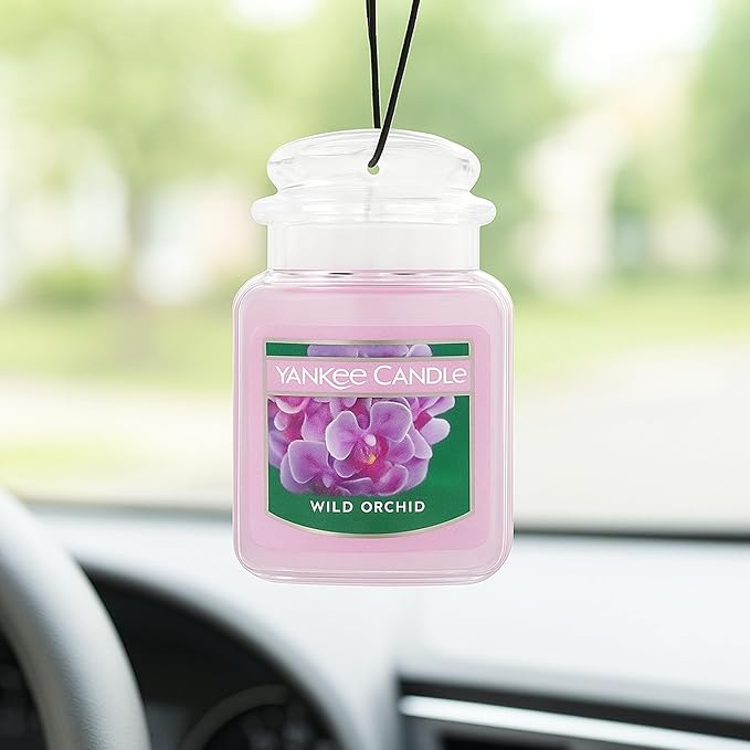 Yankee Candle Car Jar Ultimate, Wild Orchid, 0.96 OZ (Pack of 6)