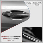 Car Exterior Door Handle Cover,for kia k4 2024 2025 2026,Car Exterior Door Handle Bowl Cover Protector，Car Sport Accessories - Carbon Fiber