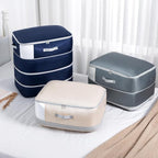 Comforter Storage Bag - 130L Large Capacity Blanket Storage Bags 4-Layer Ultra Space Saving Self Compression Organizer, Washa