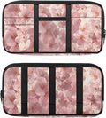 Car Sun Visor Storage Bag,Cherry Blossom Scratch-Resistant Car Essentials Tool Pack Car Visor Organizer with Zipper Fits Most Vehicles, SUVs, Trucks