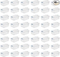 Sterilite 48-Pack Latching Box, Under Bed Storage Bins with Lids, Clear Plastic, 15 Quart - Heavy-Duty Organizing Containers 