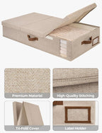 StorageWorks Under Bed Storage with Lid with Under Bed Shoe Storage Organizer