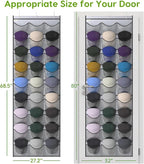 Unjumbly Baseball Hat Rack, 27 Pocket Over-The-Door Hat Organizer with Clear Deep Pockets to Display Baseball Caps Collection