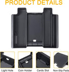PIMCAR Full Size Center Console Organizer for 2019-2022 Chevy Silverado/GMC Sierra 1500 & 2020-2023 Silverado/Sierra 2500 HD 3500 HD Accessories-Full Console w/Bucket Seats ONLY