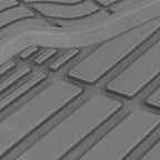Cat® ToughRide™ Heavy-Duty 4 Piece Rubber All Season Floor Mats for Car Truck Van SUV, Black - Premium Trim to Fit Cars Floor Mat, All Weather Deep Dish Automotive Floor Mats, Total Dirt Protection