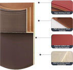 Car Seat Gap Organizer Large Capacity Leather Storage Box with Charging Port Multi-Purpose Car Seat Crevice Storage Solution for Phones Wallets Cards Ideal for Car Organization (Modern, Brown-Right)