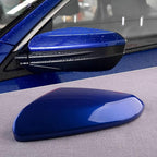 1 Pair Blue Mirror Cap Cover For Honda Civic 2016 2017 2018 2019 2020 2021 Rearview Mirror Cap Replacement (Blue Pair)