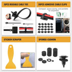 GOOACC 238Pcs Trim Removal Tool, Auto Push Pin Bumper Retainer Clip Set Fastener Terminal Remover Tool Adhesive Cable Clips K