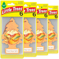 LITTLE TREES Car Air Freshener | Hanging Tree Provides Long Lasting Scent for Auto and Home | 24 Air Fresheners |Peach Ginger