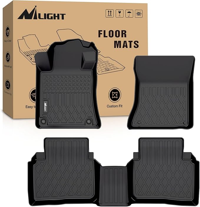 Nilight TPE Floor Mats for Nissan Altima 2019 2020 2021 2022 2023 2024 2025 2026,All Weather Custom Fit Heavy Duty Floor Liners