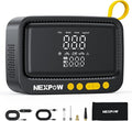 NEXPOW Tire Inflator Portable Air Compressor, 150 PSI Air Pump for Car Tires with Digital Pressure Gauge & Auto Shut-Off, Air Compressor Portable for Car, Motorcycle, Bicycle, Balls, Yellow