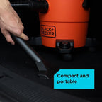 BLACK+DECKER Shop Vacuum Wet and Dry, 4 Gallon 3-in-1 Portable Shop Vac with Accessories, Workshop, Garage, Home and Car Vacu