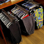 Adjustable Pull Out Clothes Rail - Extendable Closet Organizer for Pants & Coats - 23.6 Inch Hanger Rack - Space-Saving Cloth