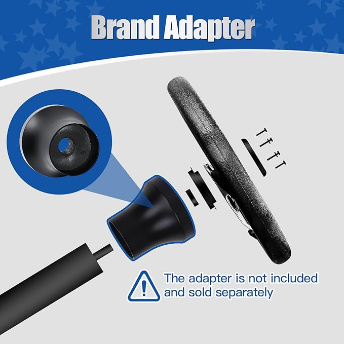 NOKINS 12.5" Universal Golf Cart Steering Wheel, Fit EZGO TXT/RXV/Club Car DS/Precedent/Yamaha, Most Golf Carts (Carbon Fiber Black)