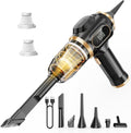 Portable Car Vacuum Cordless Mini Handheld Vacuums Cleaner Rechargeable with LCD Display and Multi-Nozzles, High Power Hand h