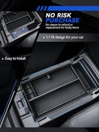 for 2026 Crosstrek Center Console Organizer Double-Layer 2024 2025 2026 Subaru Crosstrek Hybrid (Base/Premium/Sport/Limited/Wildernes) & 2024-2026 Impreza Armrest Box Organizer Tray