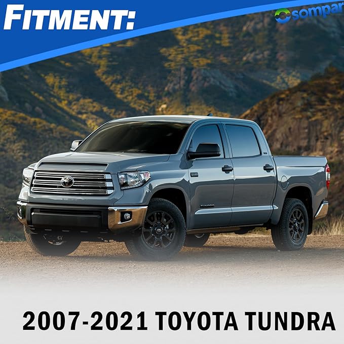 Osompar Textured Black Outer Rear View Mirror Cover Cap Front Driver Passeger Side for Toyota Tundra 2007-2021 Toyota Sequoia Replaces 87945-0C020 87915-0C040