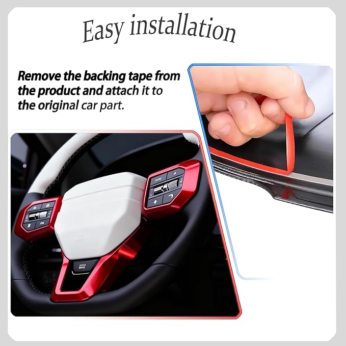 Steering Wheel Button Cover, for Kia K4 2024 2025 2026,Steering Wheel Button Panel Protection Frame Molding Trim - Wine Red(for GT-Line,GT-Line Turbo Model)