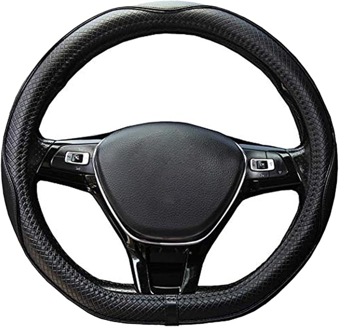 Mayco Bell Flat Bottom Size Steering Wheel Cover Anti-Slip,Safety,Soft,Breathable,Durable,Full Surround,Comfortable Grip Micr