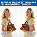 Leather Purse Cleaner & Conditioner Kit – Non-Darkening Leather Care for Handbags, Wallets & Designer Bags – Cleans, Restores