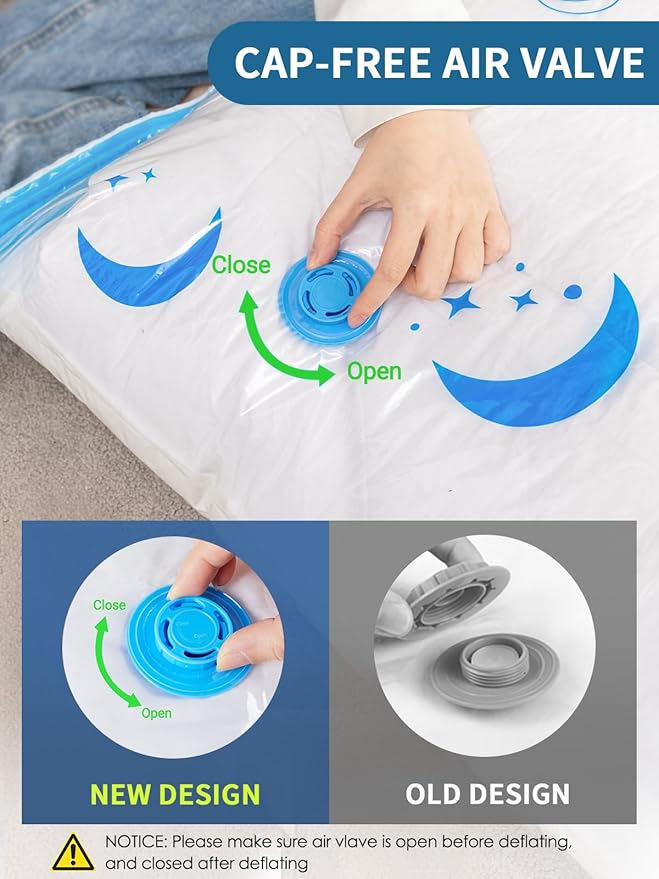 Vacuum Storage Bags with Electric Air Pump, 20 Pack (4 Jumbo, 4 Large, 4 Medium, 4 Small, 4 Roll Up Bags) Space Saving Bag fo