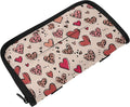 Car Tissue Holder Car Visor Organizer Tissue Box Holder for Car Sun Visor Organizer with Car Vehicle Accessories Essentials Interior for Women Men Pastel Heart Leopard Dot