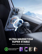 Lamicall 15W for QI2 Magsafe Car Mount Charger - 【RGB LED】360° Wireless Car Phone Holder Vent Dashboard, HandsFree Magnetic Phone Holder for Car Charging for iPhone 17 Air Pro Max Plus 16 15 14 13 12