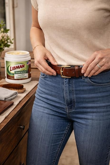 Tribello Libman Oakwood Leather Conditioner 16 oz – Hydrates & Conditions Leather – Helps Repel Moisture & Stains – For Saddl