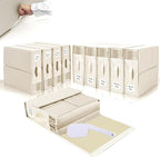 ALCOVA 10 Pack Bed Sheet Organizers and Storage with 1 Bed Sheet Tucker, Linen Closet Organizer Fits Queen & King Sheets