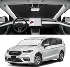 Custom Fit Windshield Sun Shade for Chrysler Pacifica 2017-2026, Blocks UV & Heat, Front Window Sunshade Accessories, Easy Fold & Store Keep Your Car Cooler
