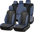 Coverado Car Seat Covers Full Set, Leather Seat Covers, Waterproof Automotive Protectors 5-Seat, Luxury Universal Fit Seat Co