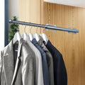 Valet Rod for Closet Pull Out, 12" Adjustable extending closet rod, Standard Retractable closet rod organization rack, Valet 