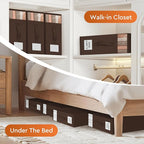 StorageTastic 4 Pack Bed Sheet Closet Organizers and Storage,Sturdy Foldable Storage Containers with Window and Label,Storage