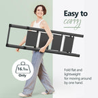 WOA WOA 4 Step Ladder for 10 Feet High Ceiling, Lightweight Foldable Ladder with Non-Slip Wide Pedals, Step Stool with Safe H